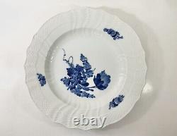 5x Royal Copenhagen Blue Flowers Curved Dinner Plates 1621 Diameter 25 cm