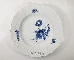 5x Royal Copenhagen Blue Flowers Curved Dinner Plates 1621 Diameter 25 cm