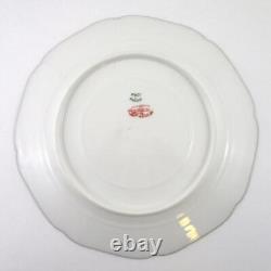 6-9.5 antique DINNER Plates COBALT blue & GOLD leaves HAVILAND &Co, Limoges