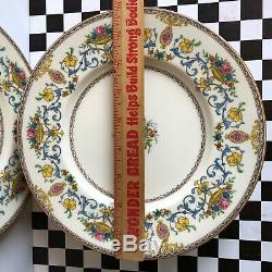 6 Antique Minton England Talbot pattern, 10 3/4 dinner plates EXC cd 1928-40