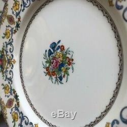 6 Antique Minton England Talbot pattern, 10 3/4 dinner plates EXC cd 1928-40