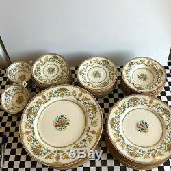 6 Antique Minton England Talbot pattern, 10 3/4 dinner plates EXC cd 1928-40