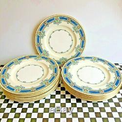 6 Antique Minton England Talbot pattern, 10 3/4 dinner plates EXC cd 1928-40