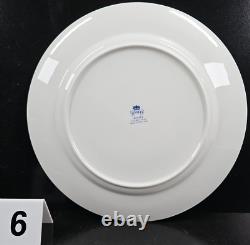6 Aynsley Henley Dinner Plate Blue Backstamp Set Vintage Floral Gold England Lot