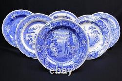 6 BEAUTIFUL SPODE BLUE ROOM COLLECTION 10.5 DINNER PLATES Mixed Patterns