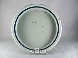 6 Dansk BLT Bluestone Dinner Plates, Niels Refsgaard blue, vtg