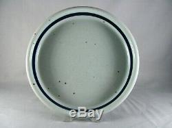 6 Dansk BLT Bluestone Dinner Plates, Niels Refsgaard blue, vtg