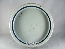 6 Dansk BLT Bluestone Dinner Plates, Niels Refsgaard blue, vtg