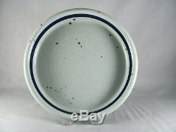 6 Dansk BLT Bluestone Dinner Plates, Niels Refsgaard blue, vtg