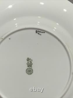 6 Elaborate Cobalt Blue Panels Gold Floral Dinner Plates Royal Doulton 1920's