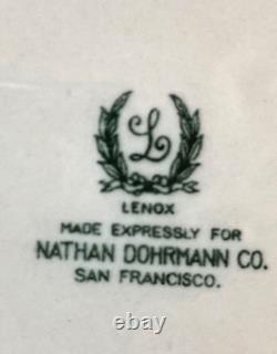 6 Lenox Rare Gold Encrusted Cobalt Blue Dinner 10.5 Plates 1830 / M93a Elegant