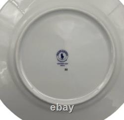 6 Ralph Lauren Spectator Cadet Blue Dinner Plate 10.5 Set of 6 Plates