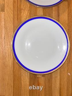 6 Richard Ginori PALERMO BLUE 10.5 Dinner Plates Italy