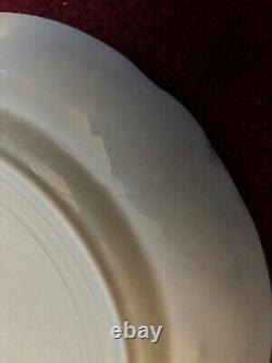 6 Ridgways Chiswick Blue/White-9 1/2 Dinner Plates (1 Crack)