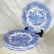 6 Romantic England Haddon Hall J & G Meakin Blue 10 inch Dinner Plates