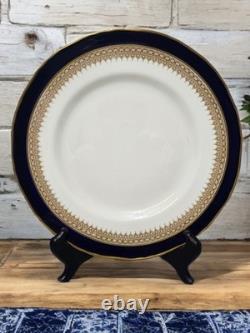 6 Royal Worcester Bone China ADMIRATION Blue Dinner Plate 10 7/8