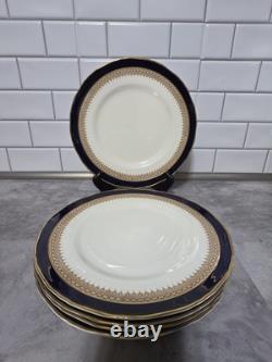 6 Royal Worcester Bone China ADMIRATION Blue Dinner Plate 10 7/8
