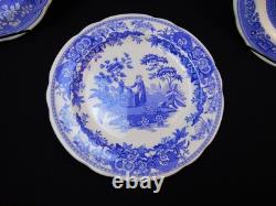 6 SPODE BLUE ROOM 10.5 Dinner Plate England Woodman Rome Floral Botanical