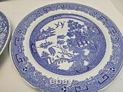 6 SPODE BLUE ROOM COLLECTION SERIES 10 1/4 DINNER PLATES set of 6 SCENES