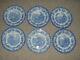 6 Spode Blue Collection Zoological Animal Plates 10 1/2