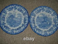 6 Spode Blue Collection Zoological Animal Plates 10 1/2