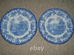 6 Spode Blue Collection Zoological Animal Plates 10 1/2