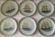 6 VA Mottahedeh Our Maritime Heritage 10.5 Plates 6 Different Ships Mint