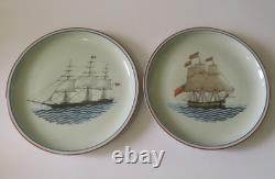 6 VA Mottahedeh Our Maritime Heritage 10.5 Plates 6 Different Ships Mint