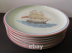 6 VA Mottahedeh Our Maritime Heritage 10.5 Plates 6 Different Ships Mint