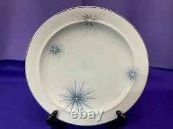 6-Vintage Easterling Celestial Mid Century Modern Atomic Dinner Plates MINT