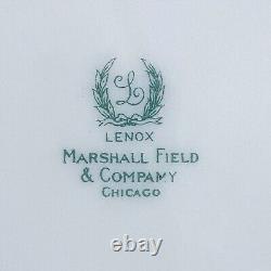 6 Vtg LENOX Marshall Field Co DINNER PLATES Blue Gold 1830/0462 Green Mark RARE