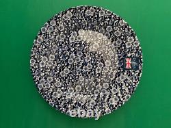 6 pc/QUEEN'S CALICO BLUE Churchill DINNER PLATES 10 1/4 New Royal Wessex