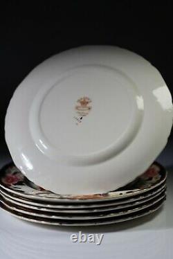 6x Mason's Ironstone Blue Mandalay Dinner Plates -10.5