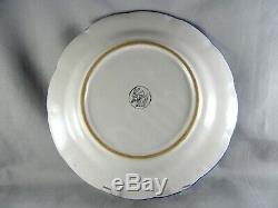 7 Vietri Lemon Dinner Plates, 10-1/8, Ceramica Nando, Amalfi Coast, blue yellow