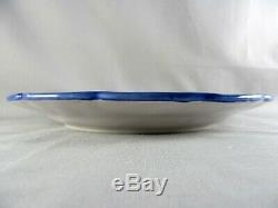 7 Vietri Lemon Dinner Plates, 10-1/8, Ceramica Nando, Amalfi Coast, blue yellow