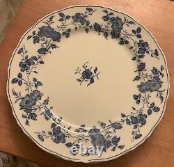 7 Vintage Royal Meissen Fine China Japan Blue Flower Dinner Plate 10.5