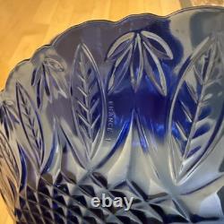7 X Avon Royal Sapphire Cobalt Blue 10 1/2 Large Dinner Plates Excellent