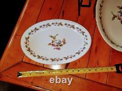 81 Pcs Noritake Nippon Toki Kaisha Oakwood Blue Acorns China Set & Serveware