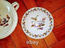 81 Pcs Noritake Nippon Toki Kaisha Oakwood Blue Acorns China Set & Serveware