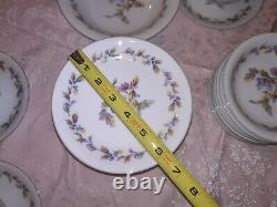 81 Pcs Noritake Nippon Toki Kaisha Oakwood Blue Acorns China Set & Serveware