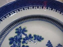 8 Booths Silicon China Blue Transfer Dinner Plates Lowestoft Deer 9 7/8