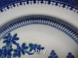 8 Booths Silicon China Blue Transfer Dinner Plates Lowestoft Deer 9 7/8