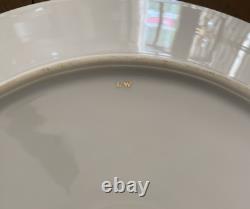 8 Chateau Czechoslovakia Cobalt Blue/Gold Scrolls Dinner Plates Excellent