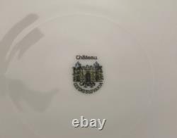8 Chateau Czechoslovakia Cobalt Blue/Gold Scrolls Dinner Plates Excellent