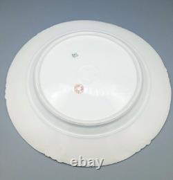 (8) Gda Ch Field Haviland Limoges Dinner Plates Floral Gold France 9.5 Rare