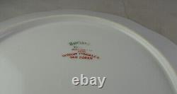 8 Haviland Schleiger 271A Dinner Plates Double Gold Pink Flowers Blue Ring Blank