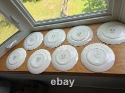 8 JOHNSON BROTHERS Old Britain Castles Blue Dinner Plates 10 Excellent
