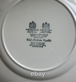 8 JOHNSON BROTHERS Old Britain Castles Blue Dinner Plates 10 Excellent