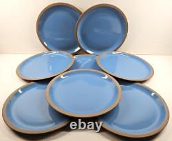 8 Midwinter Bluestone Dinner Plates Set Vintage Elements Dining Dishes Japan Lot