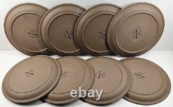 8 Midwinter Bluestone Dinner Plates Set Vintage Elements Dining Dishes Japan Lot